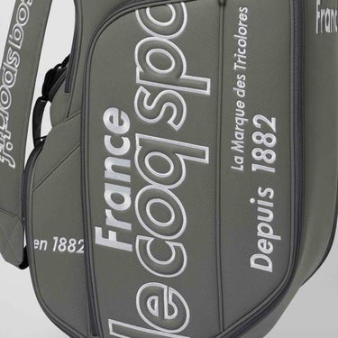 ルコック Le coq sportif　メンズ グラフィックデザイン キャディバッグ LG4FCB02M GY00 グレー　2025年モデル グレー 詳細7