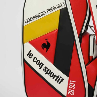 ルコック Le coq sportif　メンズ アーカイブデザイン キャディバッグ LG5FCB01M RD00 レッド　2025年モデル レッド 詳細6