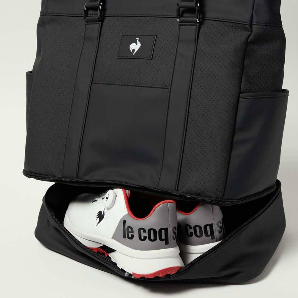 ルコック Le coq sportif　メンズ 二層式 ボストンバッグ LG5FBB01M BK00 ブラック　2025年モデル ブラック 詳細10
