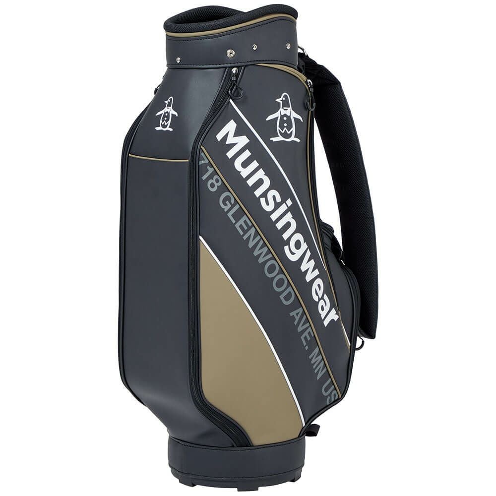 マンシングウェア Munsingwear　メンズ キャディバッグ MG5SCB05M BKKH ブラックカーキ　2025年モデル ブラックカーキ 詳細2