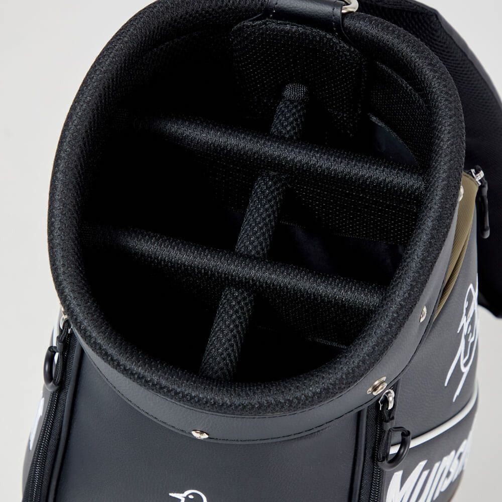 マンシングウェア Munsingwear　メンズ キャディバッグ MG5SCB05M BKKH ブラックカーキ　2025年モデル ブラックカーキ 詳細5