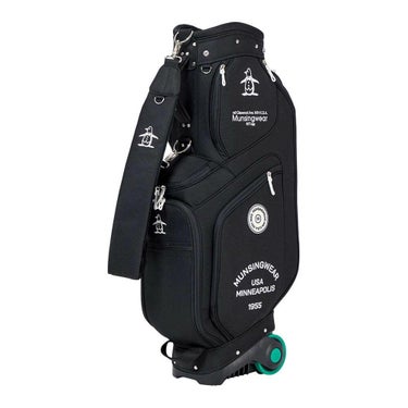 マンシングウェア Munsingwear　キャスター付き キャディバッグ MG5FCB04U BK00 ブラック　2025年モデル ブラック