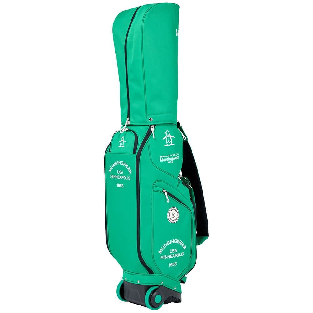 マンシングウェア Munsingwear　キャスター付き キャディバッグ MG5FCB04U GR00 グリーン　2025年モデル グリーン 詳細4