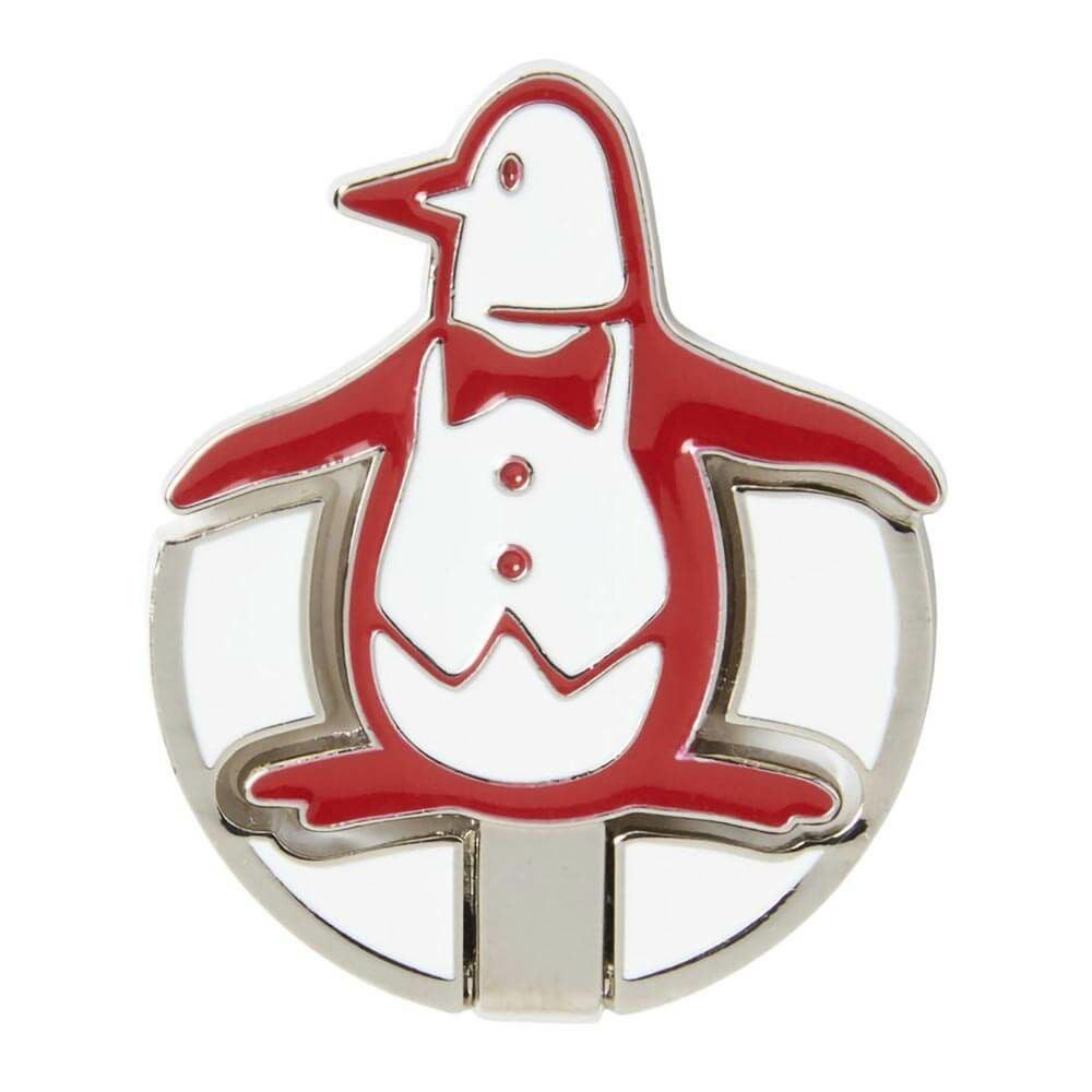 マンシングウェア Munsingwear　メンズ ペンギン フリップアップ マーカー MG5FAZ62M RD00 レッド　2025年モデル レッド