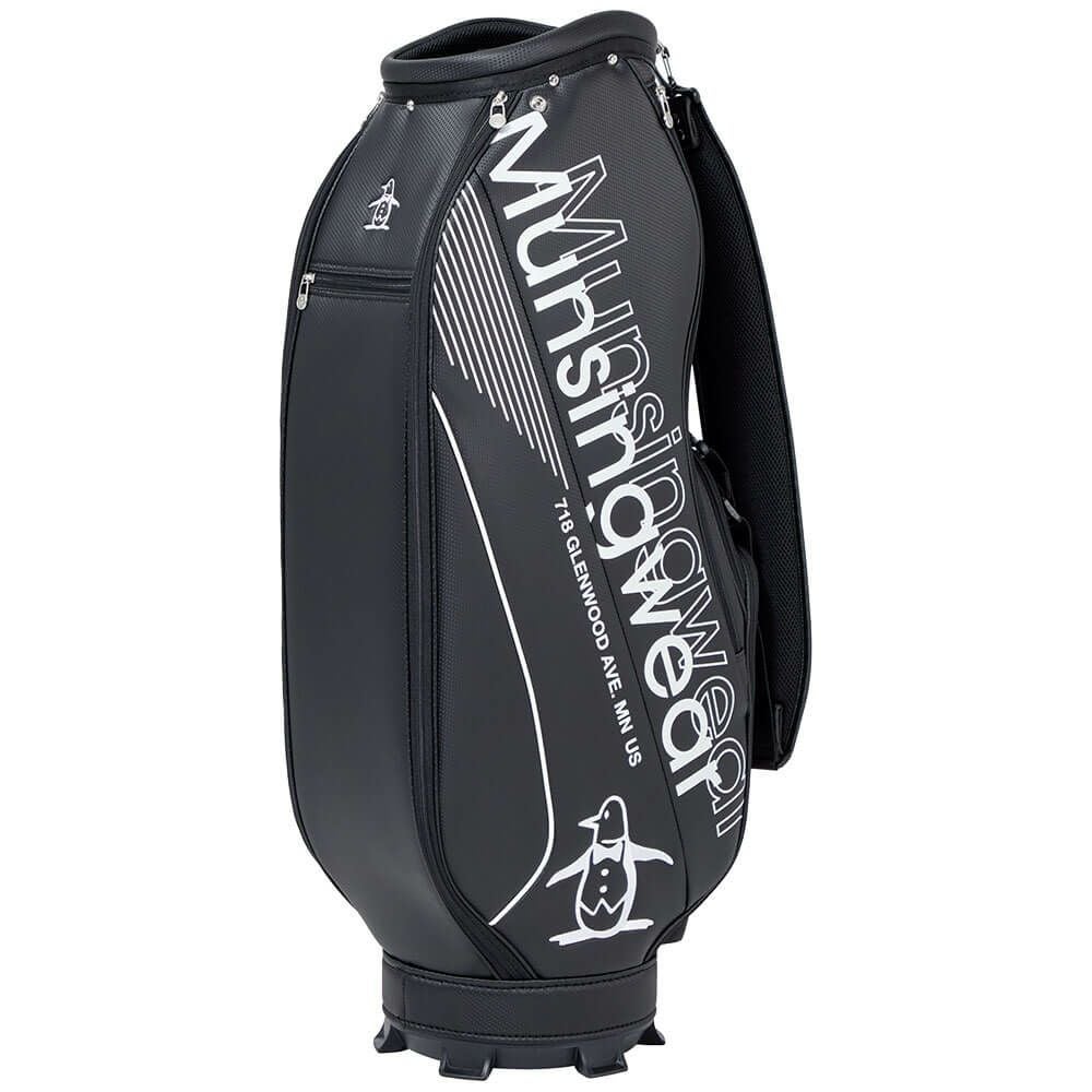 マンシングウェア Munsingwear　メンズ 軽量モデル キャディバッグ MG5FCB03M BK00 ブラック　2025年モデル ブラック 詳細2