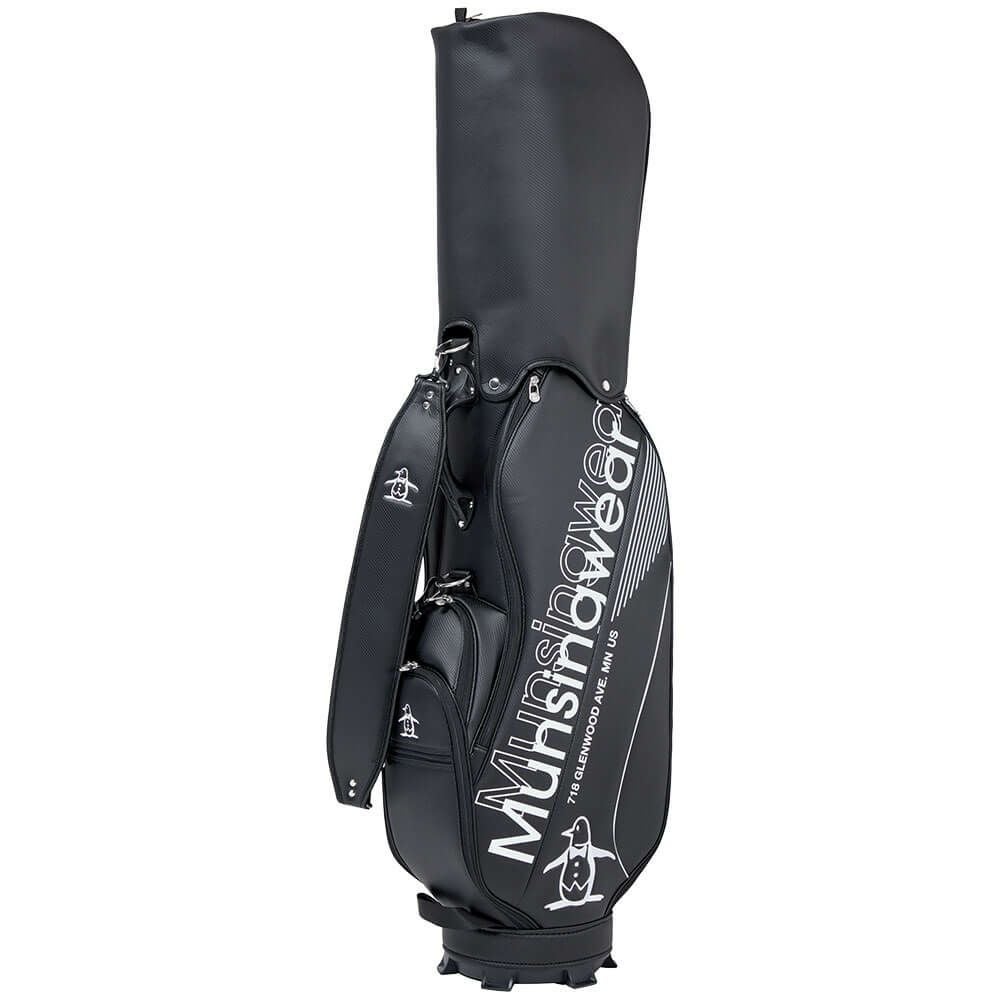 マンシングウェア Munsingwear　メンズ 軽量モデル キャディバッグ MG5FCB03M BK00 ブラック　2025年モデル ブラック 詳細3