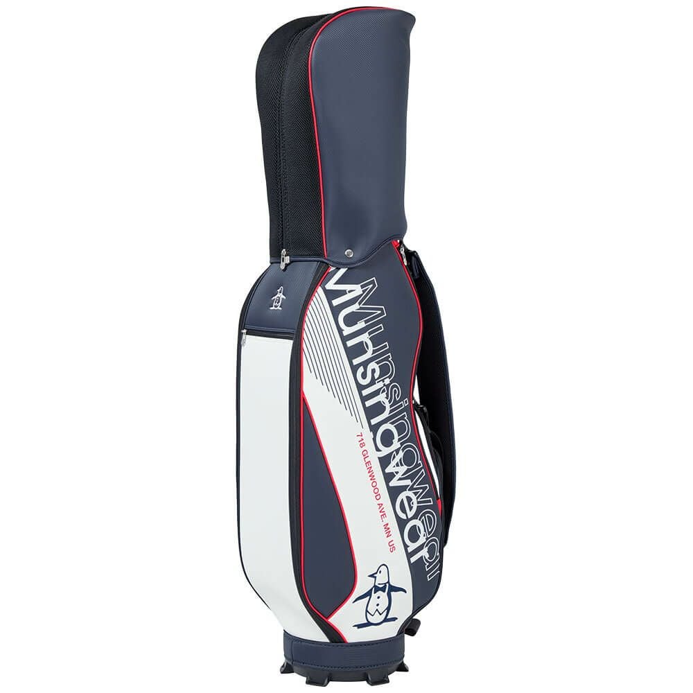 マンシングウェア Munsingwear　メンズ 軽量モデル キャディバッグ MG5FCB03M NV00 ネイビー　2025年モデル ネイビー 詳細4