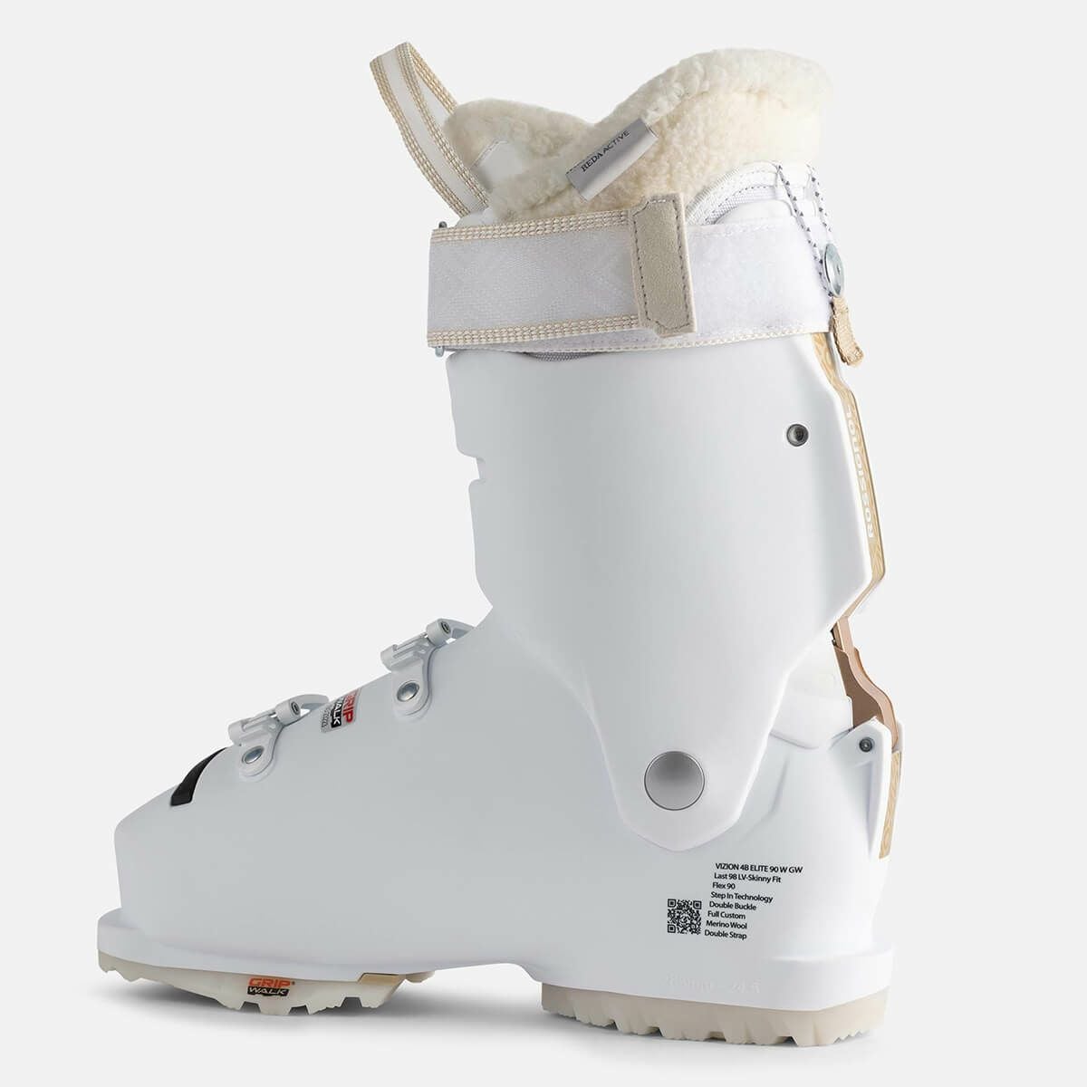 ロシニョール ROSSIGNOL　VIZION 4B ELITE 90 W GW ヴィジョン 4B エリート 90 ウーマン WHITE　スキーブーツ 2025-2026 詳細2