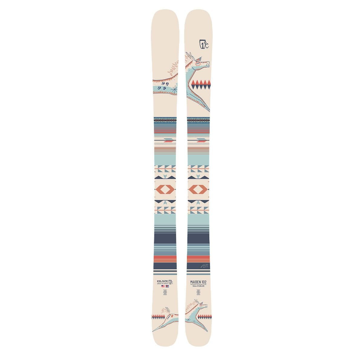 アイスランティック ICELANTIC　MAIDEN 102 メイデン102　スキー板 単品 2025-2026 詳細2