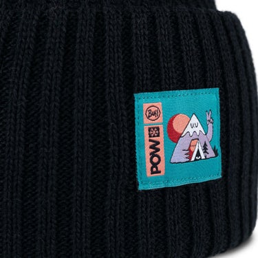 バフ BUFF　ビーニー ニーテッドハット Knitted Hat POW LIMITED 590985 2025-2026 POW RUTGER BLACK 詳細2