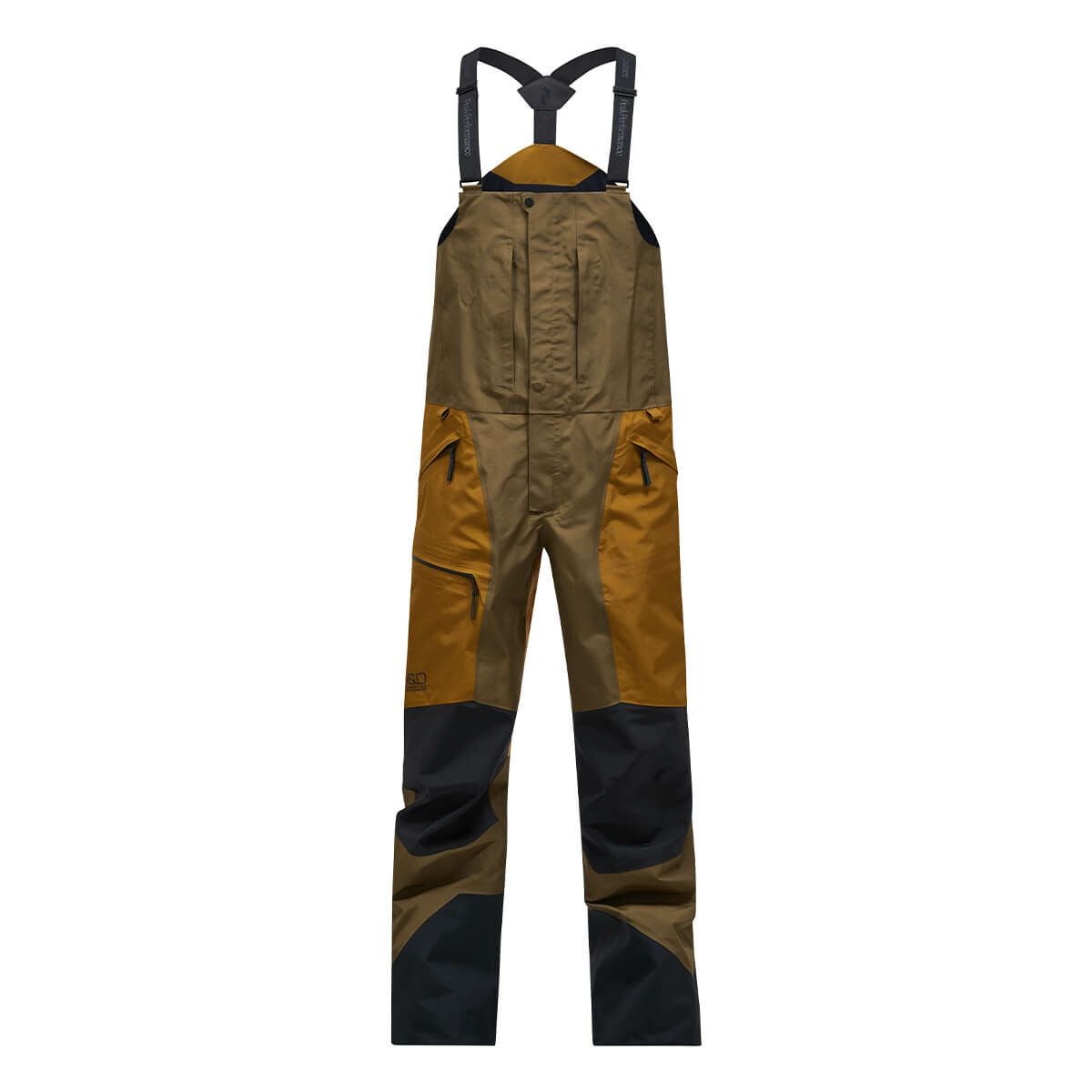 ピークパフォーマンス PEAK PERFORMANCE　スキーウェア パンツ メンズバーティカルゴアテックスプロビブパンツ M Vertical Gore-Tex Pro Bib Pants G80490 2025-2026 Meadow Moss/EARTHY SUMMIT