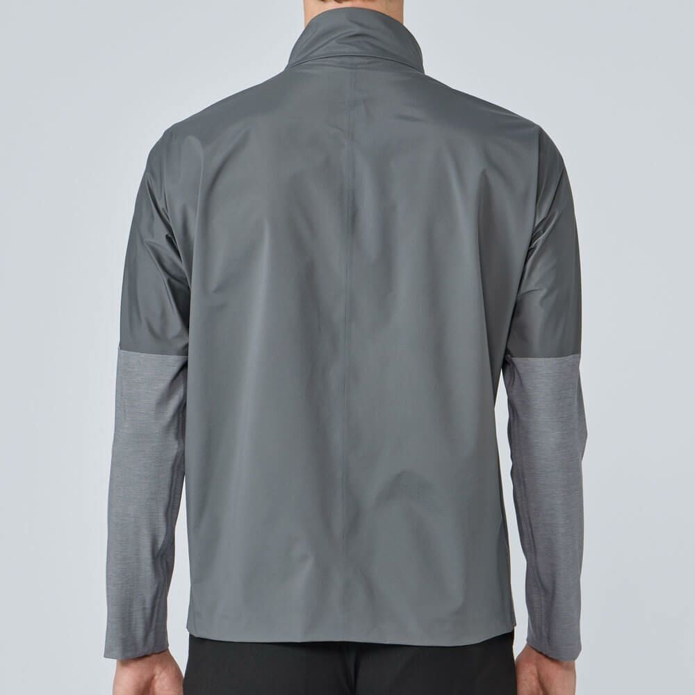 デサントゴルフ DESCENTE GOLF　メンズ 無縫 長袖 フルジップ ジャケット DG5FJK01M　2025年モデル グレー 詳細2