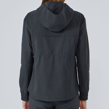 デサントゴルフ DESCENTE GOLF　レディース 長袖 フルジップ フーディー ジャケット DG5FJK01M　2025年モデル ブラック 詳細2