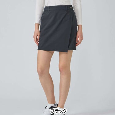 デサントゴルフ DESCENTE GOLF　レディース ラップスカート DG5FSK51L　2025年モデル ブラック 詳細1