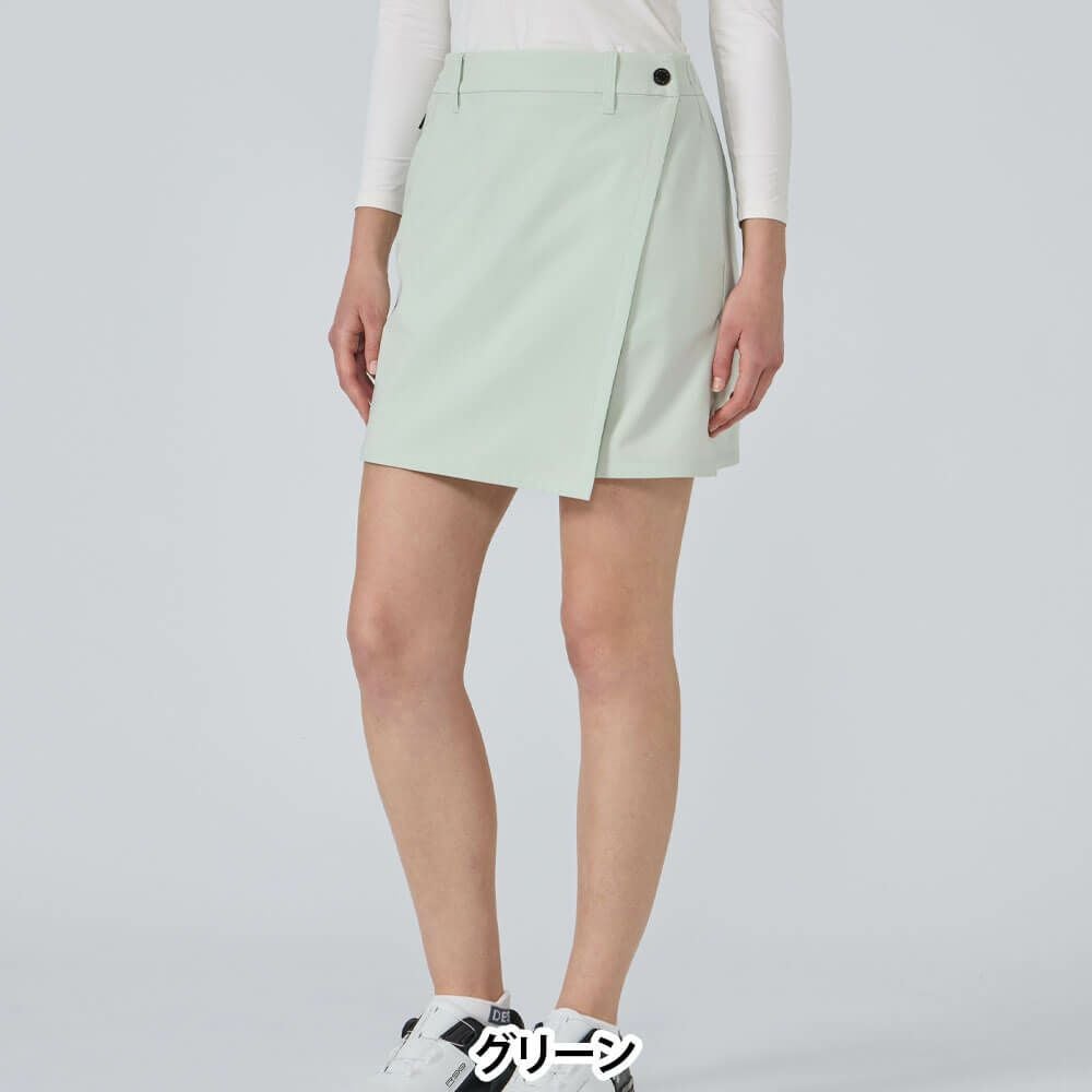 デサントゴルフ DESCENTE GOLF　レディース ラップスカート DG5FSK51L　2025年モデル グリーン 詳細1