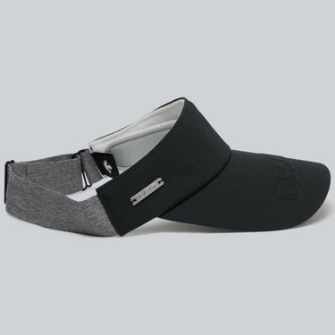 デサントゴルフ DESCENTE GOLF　レディース ロゴエンボス入り 後ゴムアジャスト サンバイザー DG5FCP50L BK00 ブラック　2025年モデル 詳細3