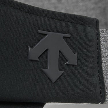 デサントゴルフ DESCENTE GOLF　レディース ロゴエンボス入り 後ゴムアジャスト サンバイザー DG5FCP50L BK00 ブラック　2025年モデル 詳細4