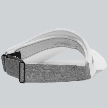 デサントゴルフ DESCENTE GOLF　レディース ロゴエンボス入り 後ゴムアジャスト サンバイザー DG5FCP50L WH00 ホワイト　2025年モデル 詳細1