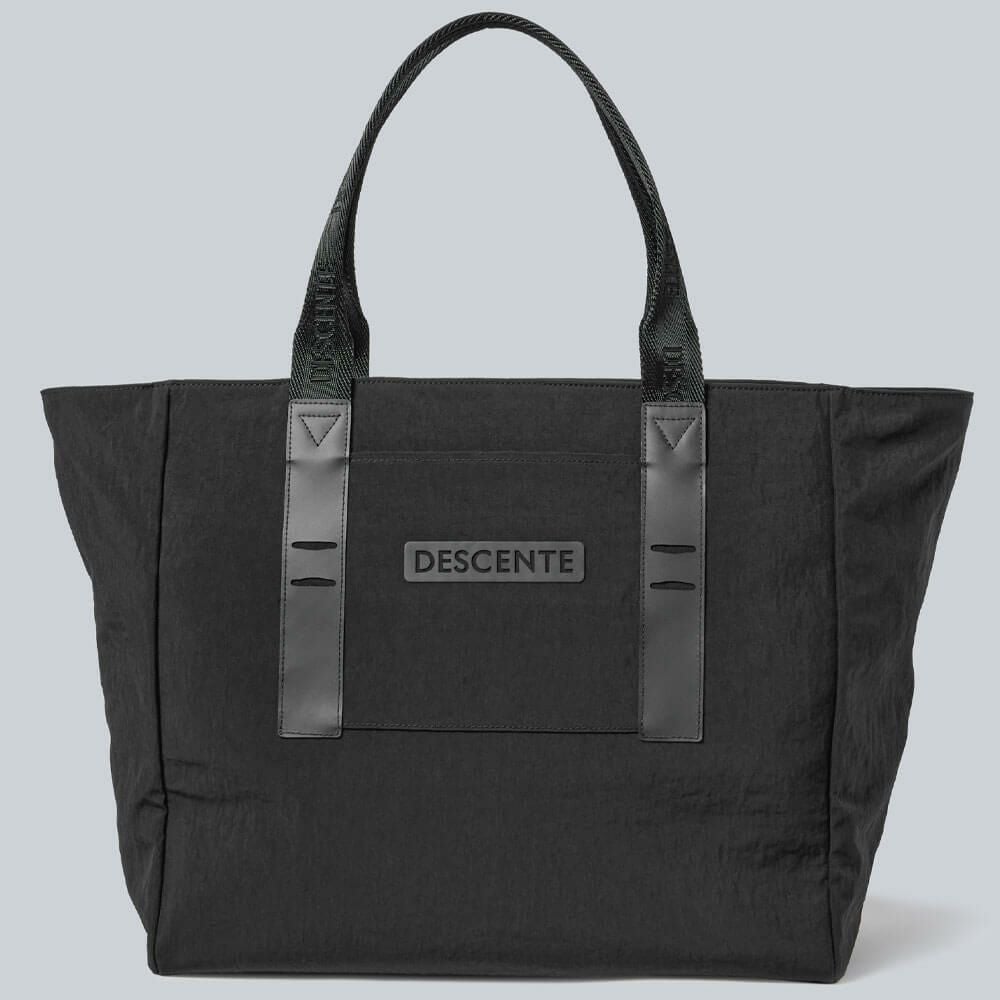 デサントゴルフ DESCENTE GOLF　大容量 ジップ付き トートバッグ 27L DG5FTT30U BK00 ブラック　2025年モデル 詳細1