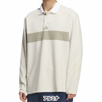 アディダス adidas　メンズ ビヨンド ザ コース カラーブロック 長袖 ポロシャツ JUW95　2025年モデル