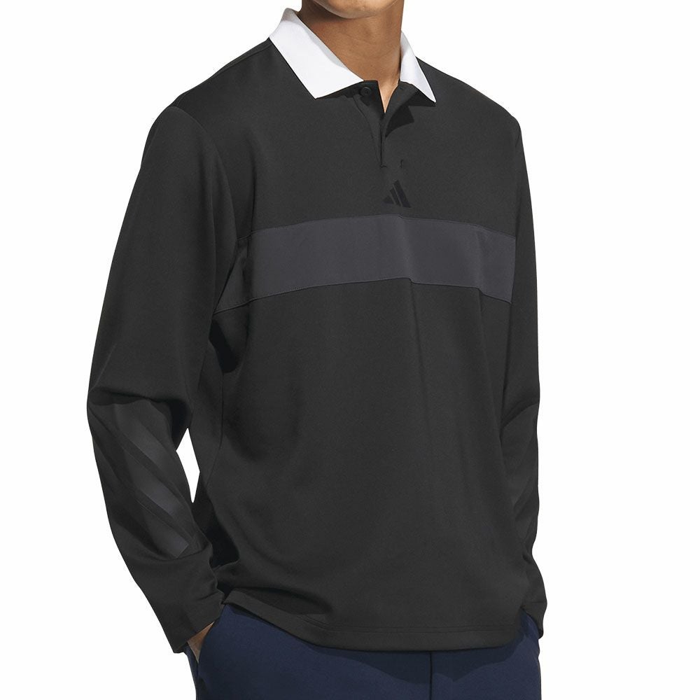 アディダス adidas　メンズ ビヨンド ザ コース カラーブロック 長袖 ポロシャツ JUW95　2025年モデル 詳細12