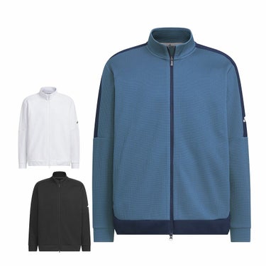 アディダス adidas　メンズ ファブリックミックス 長袖 フルジップ ジャケット TM204　2025年モデル