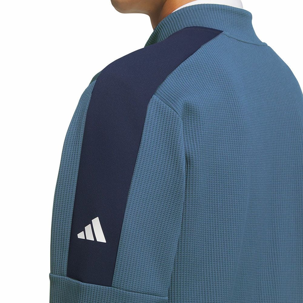 アディダス adidas メンズ ファブリックミックス 長袖 フルジップ