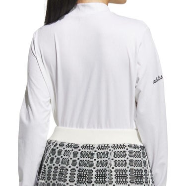 アディダス adidas　レディース ジャカード 長袖 モックネック シャツ JWJ97　2025年モデル 詳細8