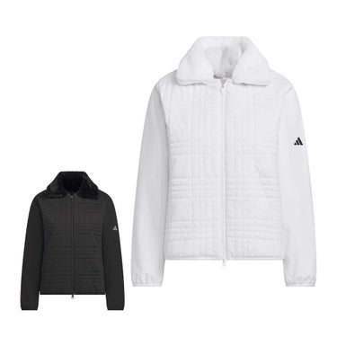 アディダス adidas　レディース デタッチャブルカラーキルト 長袖 ジャケット JWK08　2025年モデル