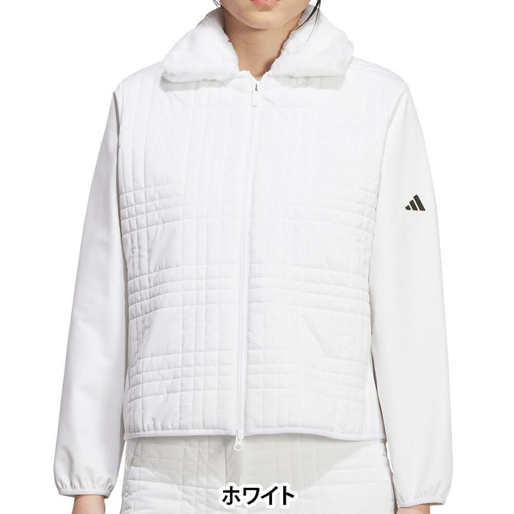 アディダス adidas レディース デタッチャブルカラーキルト 長袖