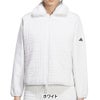 アディダス adidas　レディース デタッチャブルカラーキルト 長袖 ジャケット JWK08　2025年モデル 詳細2
