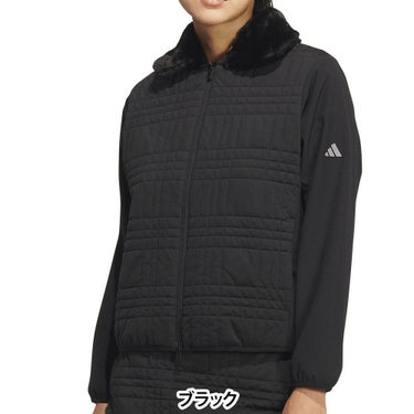 アディダス adidas　レディース デタッチャブルカラーキルト 長袖 ジャケット JWK08　2025年モデル 詳細5