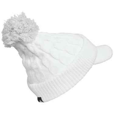 アディダス adidas　レディース ポンポン ブリム ニットキャップ KQE23 JN9770 ホワイト　2025年モデル ホワイト 詳細2