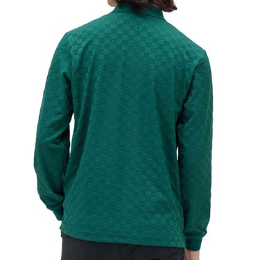 マンシングウェア Munsingwear　メンズ リンクスジャカード 長袖 ポロシャツ MG5FLS81M　2025年モデル 詳細1 詳細5