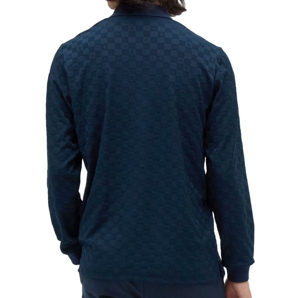 マンシングウェア Munsingwear　メンズ リンクスジャカード 長袖 ポロシャツ MG5FLS81M　2025年モデル 詳細1 詳細7