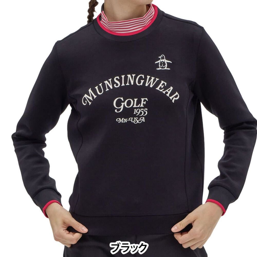 マンシングウェア Munsingwear　レディース 2WAYストレッチ 長袖 カットソー セーター MG5FSW21L　2025年モデル 詳細1 詳細2