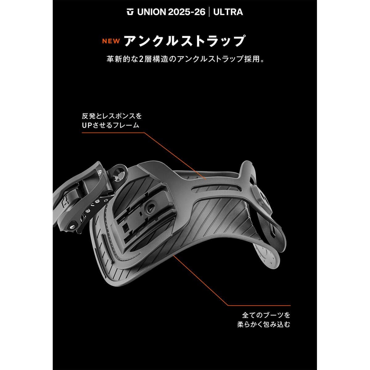 ユニオン UNION　ULTRA ウルトラ HYPE YELLOW　スノーボードビンディング 2025-2026 詳細8