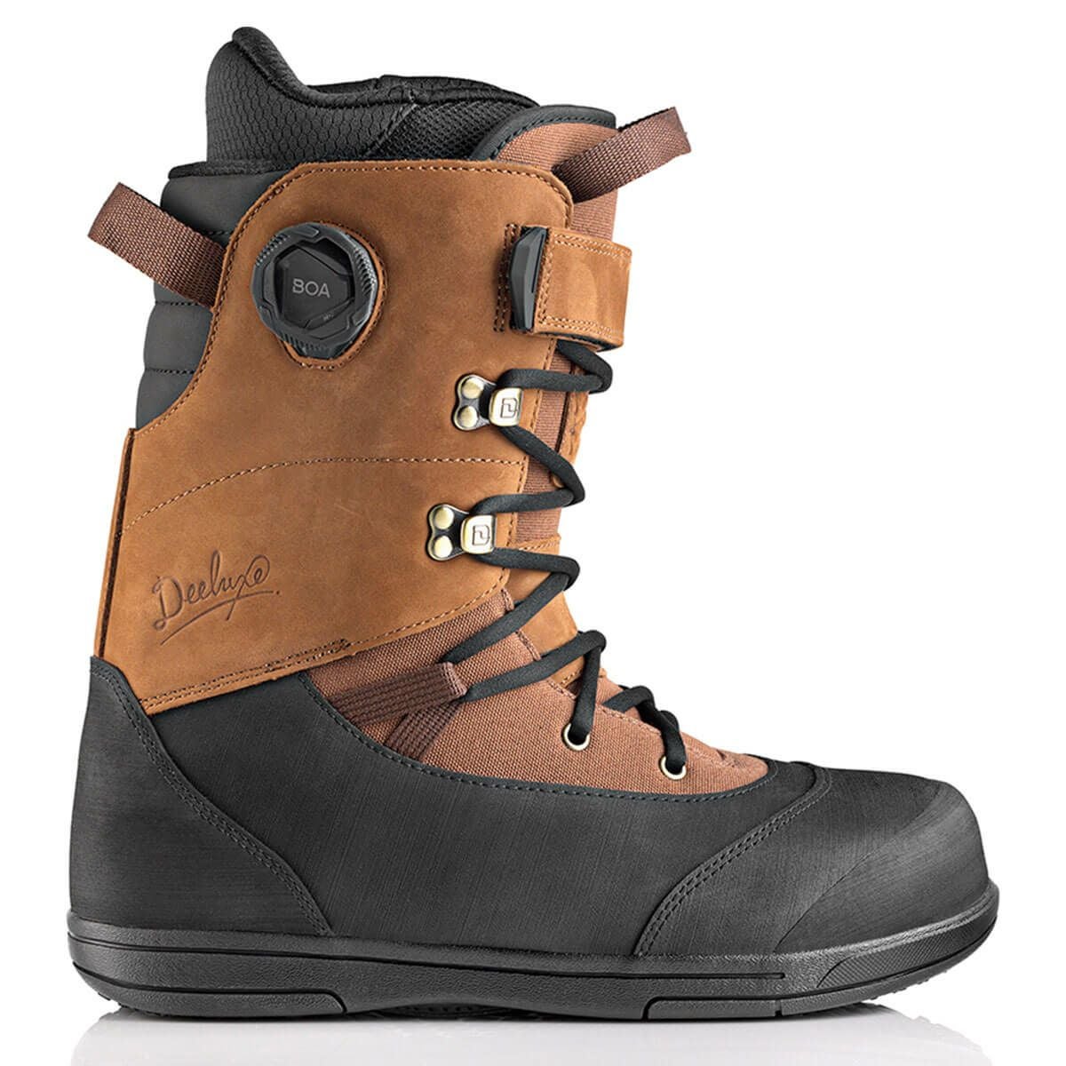 �f�B�[���b�N�X DEELUXE�@AREth RIN BOA �A�[�X ���� �{�A BROWN�@�X�m�[�{�[�h �u�[�c 2025-2026