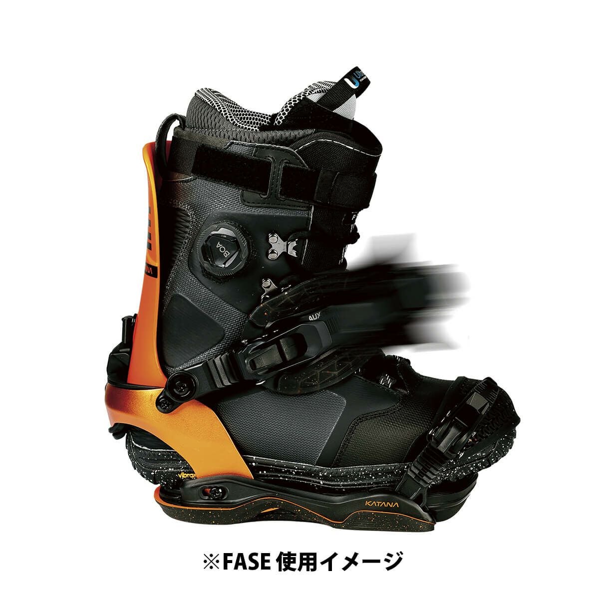 ローム ROME　KATANA AW FASE カタナ エーダブリュー フェイズ BLACK　スノーボードビンディング 2025-2026 詳細4