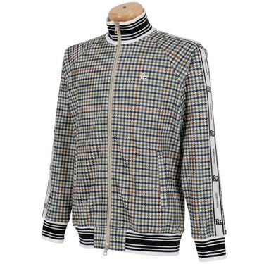 パーリーゲイツ PEARLY GATES　メンズ Peストレッチメッシュ ガンクラブチェック柄 長袖 フルジップ ジャケット 053-5220917　2025年モデル ブラウンベース 詳細3