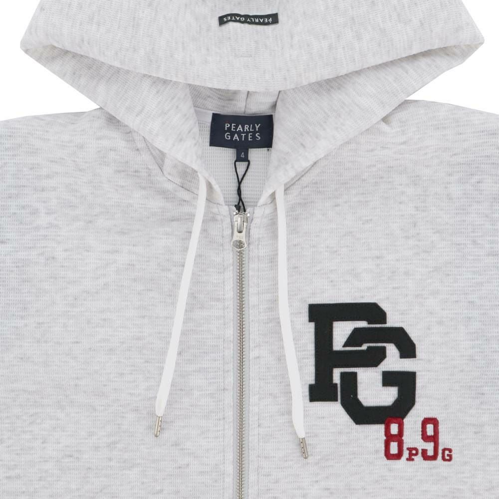 パーリーゲイツ PEARLY GATES　メンズ Peダンボールワッフル 長袖 フルジップ フーディ 053-5262911　2025年モデル 詳細1 詳細5