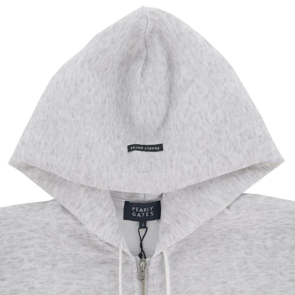 パーリーゲイツ PEARLY GATES　メンズ Peダンボールワッフル 長袖 フルジップ フーディ 053-5262911　2025年モデル 詳細1 詳細6