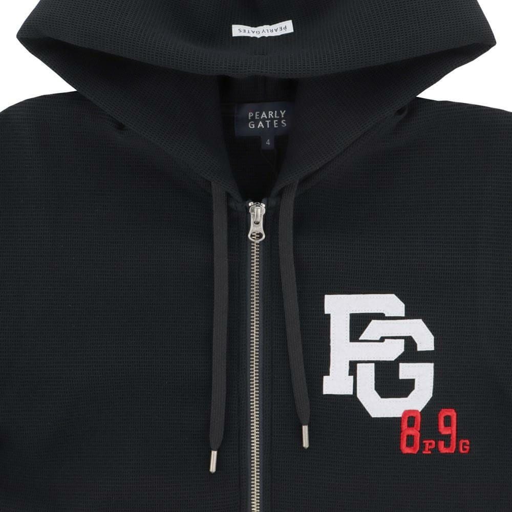 パーリーゲイツ PEARLY GATES　メンズ Peダンボールワッフル 長袖 フルジップ フーディ 053-5262911　2025年モデル 詳細1 詳細14