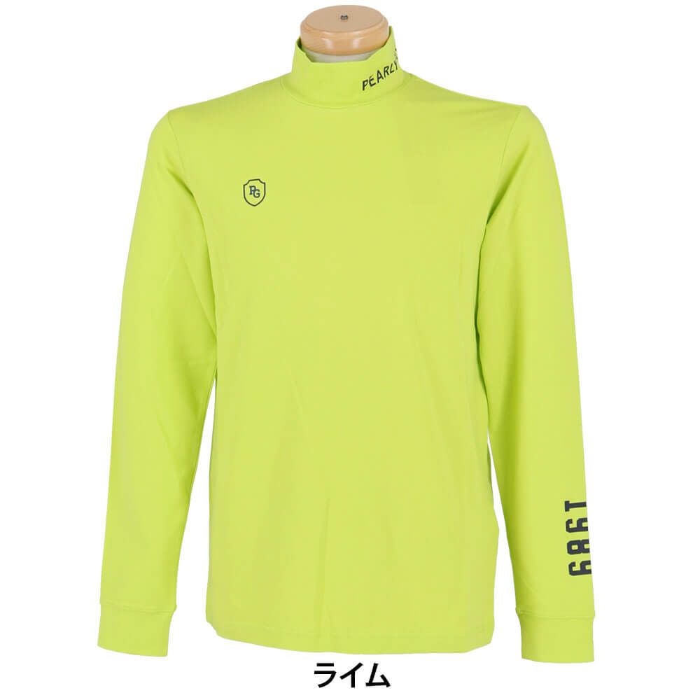 パーリーゲイツ PEARLY GATES　メンズ 綿ベア天竺 長袖 ハイネックシャツ カットソー 053-5266905　2025年モデル 詳細1 詳細12