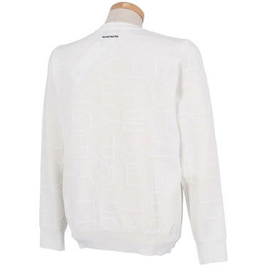 パーリーゲイツ PEARLY GATES　メンズ ジャガードロゴ総柄 長袖 クルーネック セーター プルオーバー 053-5270921　2025年モデル 詳細1 詳細3