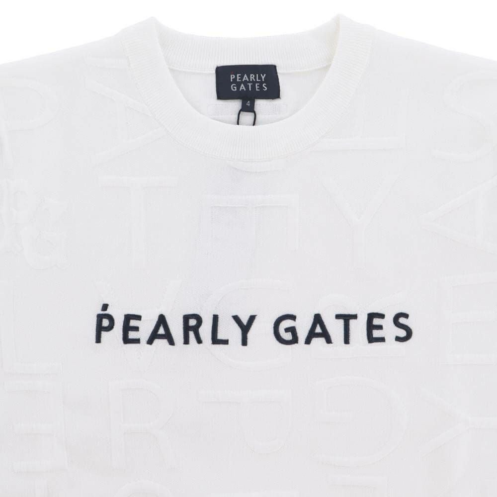 パーリーゲイツ PEARLY GATES　メンズ ジャガードロゴ総柄 長袖 クルーネック セーター プルオーバー 053-5270921　2025年モデル 詳細1 詳細5