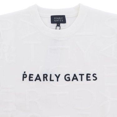 パーリーゲイツ PEARLY GATES　メンズ ジャガードロゴ総柄 長袖 クルーネック セーター プルオーバー 053-5270921　2025年モデル 詳細1 詳細5