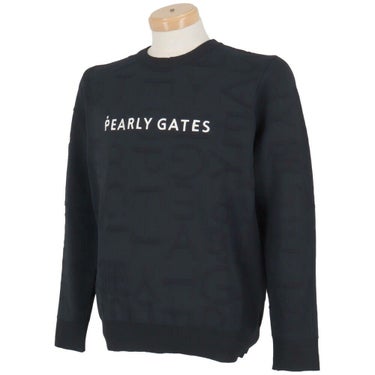 パーリーゲイツ PEARLY GATES　メンズ ジャガードロゴ総柄 長袖 クルーネック セーター プルオーバー 053-5270921　2025年モデル 詳細1 詳細11