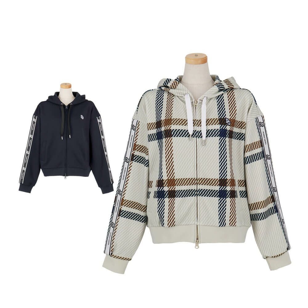 パーリーゲイツ PEARLY GATES　レディース Peスパンダンボールメッシュ 長袖 フルジップ フーディ 055-5262914　2025年モデル 詳細1