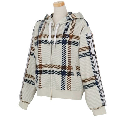 パーリーゲイツ PEARLY GATES　レディース Peスパンダンボールメッシュ 長袖 フルジップ フーディ 055-5262914　2025年モデル 詳細1 詳細4